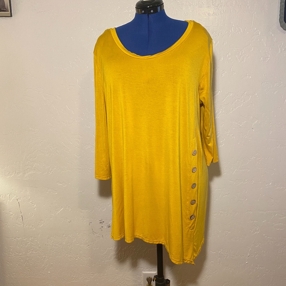 Misia asymmetrical blouse, size 2X.